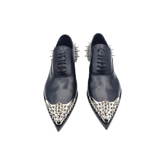 Christian Louboutin Cheliviss Meteor Leather Oxford Shoes EU 42.5 US 9.5 $2695 main image 9